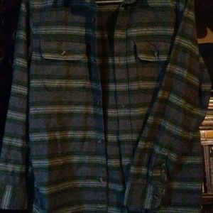 Old Navy striped flannel